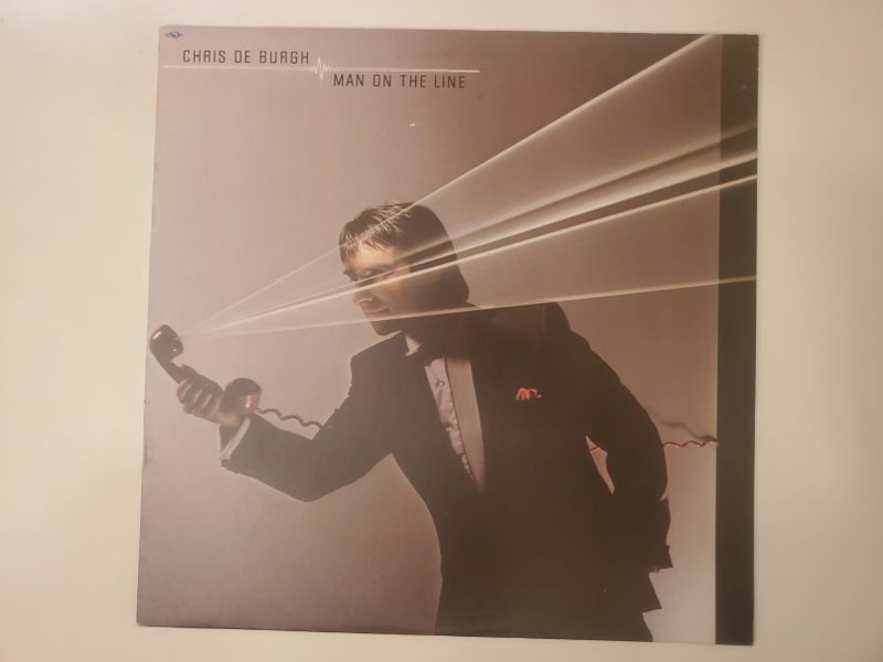 Chris de Burgh Man on the Line vinyl record
